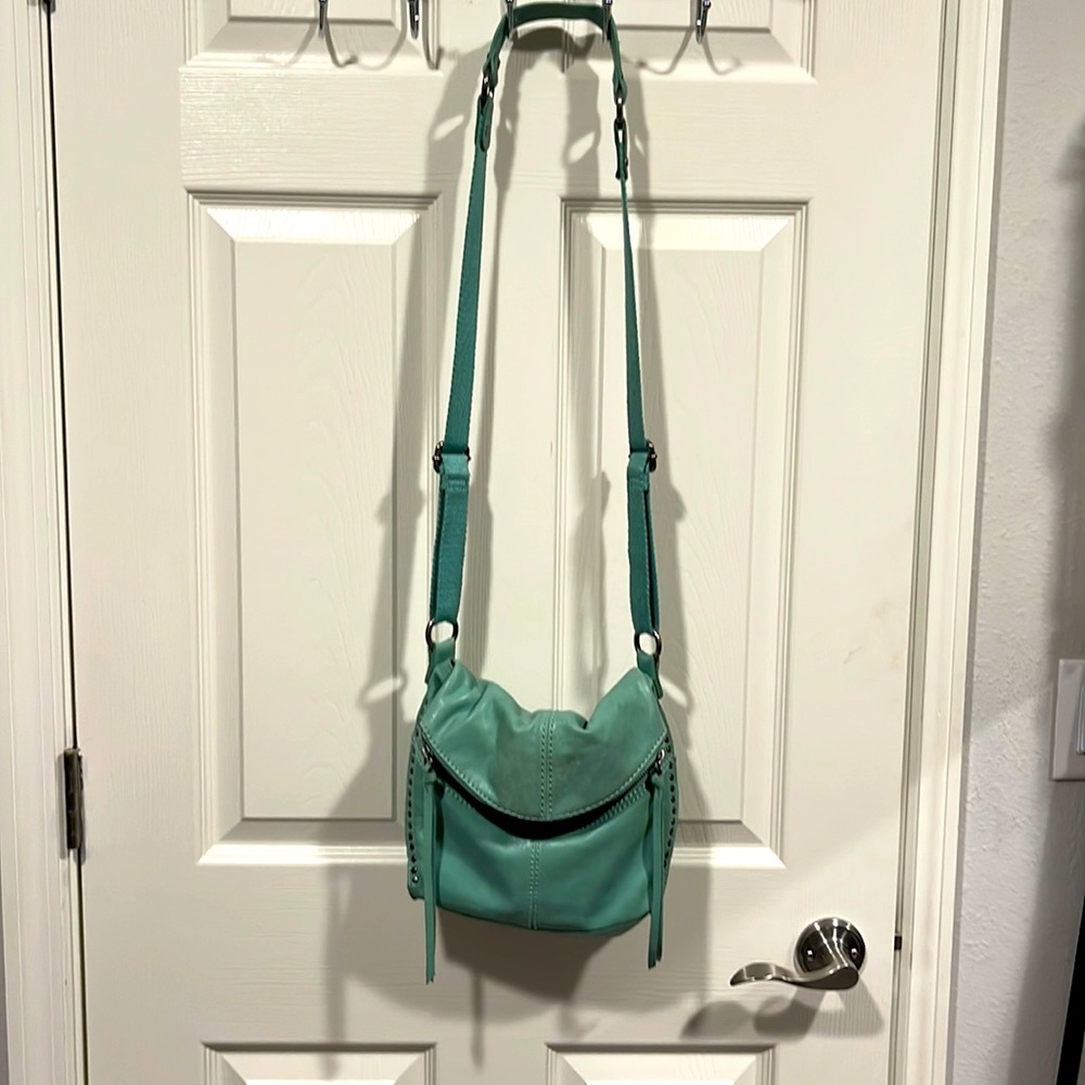 Teal over the shoulder bag